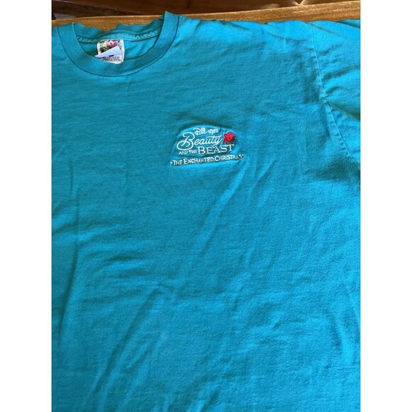 Vintage Beauty and the Beast The Enchanted Christmas XL T-Shirt - Picture 3 of 11